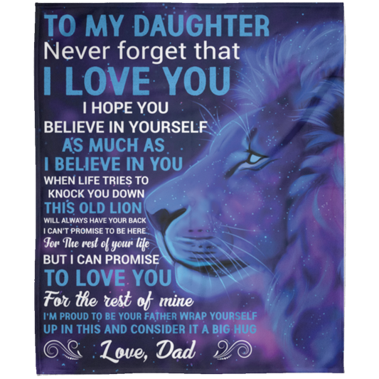 To My Daughter | FLM Arctic Fleece Blanket 50x60